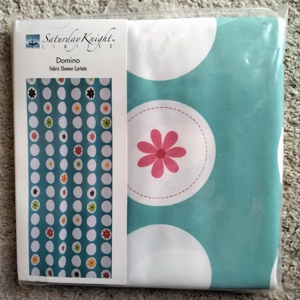 Fabric shower curtain